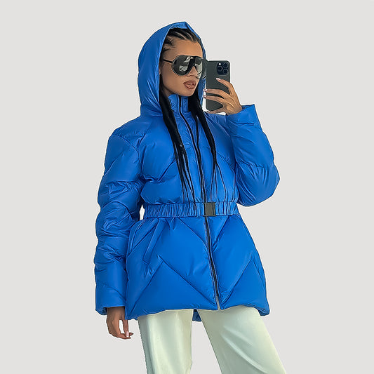 Blue Leia Down Puffer
